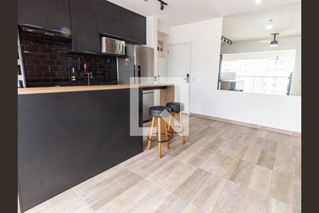 Sala/Cozinha de apartamento para alugar com 1 quarto, 38m² em Belenzinho, São Paulo