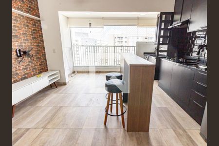 Sala/Cozinha de apartamento para alugar com 1 quarto, 38m² em Belenzinho, São Paulo