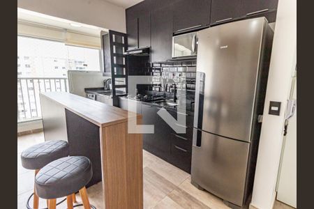 Sala/Cozinha de apartamento para alugar com 1 quarto, 38m² em Belenzinho, São Paulo