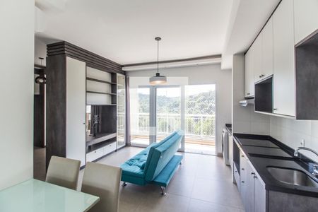 Sala de Jantar de apartamento à venda com 1 quarto, 50m² em Centro Empresarial Tamboré, Santana de Parnaíba