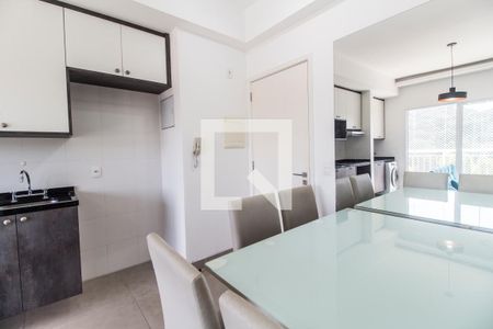 Sala de Jantar de apartamento à venda com 1 quarto, 50m² em Centro Empresarial Tamboré, Santana de Parnaíba