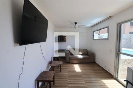 Sala 2 de apartamento para alugar com 1 quarto, 96m² em Balneario Cidade Atlantica, Guarujá