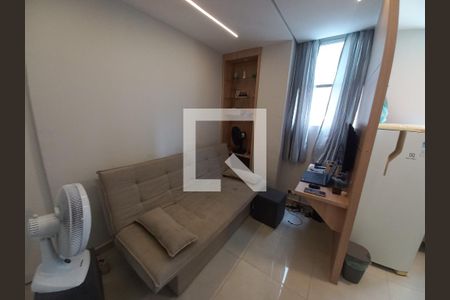 Sala de apartamento para alugar com 1 quarto, 30m² em Centro, São Vicente