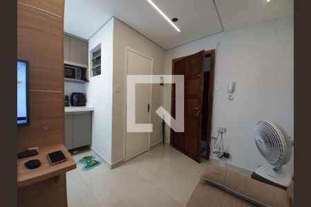 Sala de apartamento para alugar com 1 quarto, 30m² em Centro, São Vicente