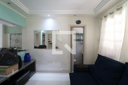 Sala de casa para alugar com 2 quartos, 80m² em Jardim Tres Marias, Guarujá