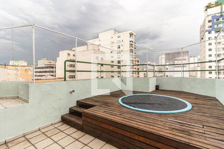 Varanda do Quarto de apartamento à venda com 1 quarto, 45m² em Consolação, São Paulo