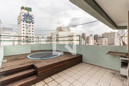 Varanda do Quarto de apartamento à venda com 1 quarto, 45m² em Consolação, São Paulo