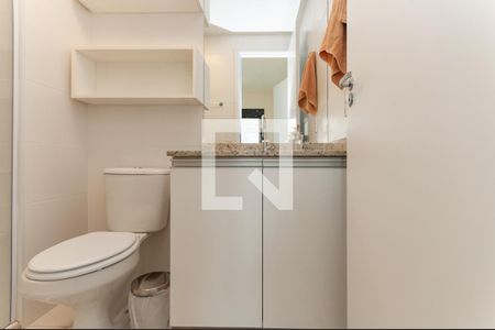 Banheiro do quarto Suíte de apartamento para alugar com 1 quarto, 24m² em Pompeia, São Paulo