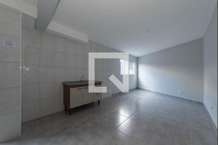 Sala - Cozinha Integrada de apartamento para alugar com 1 quarto, 49m² em Vila Brasilio Machado, São Paulo