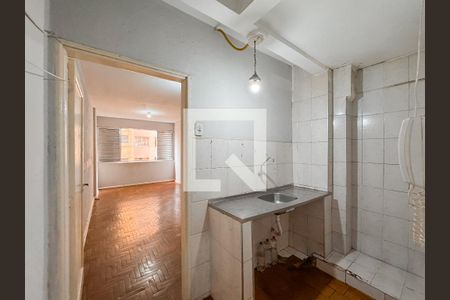 Cozinha de apartamento para alugar com 1 quarto, 33m² em Liberdade, São Paulo