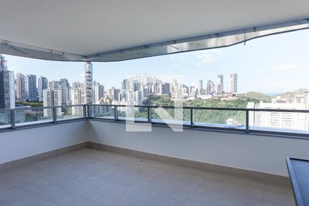 Varanda da Sala de apartamento à venda com 4 quartos, 188m² em Vale do Sereno, Nova Lima