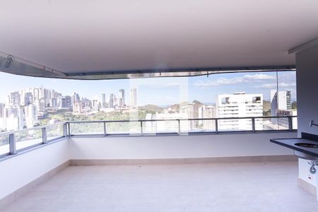 Varanda da Sala de apartamento à venda com 4 quartos, 188m² em Vale do Sereno, Nova Lima