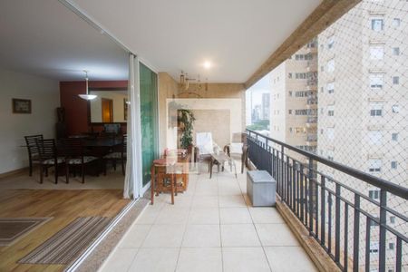 Varanda Sala de apartamento à venda com 3 quartos, 167m² em Brooklin, São Paulo