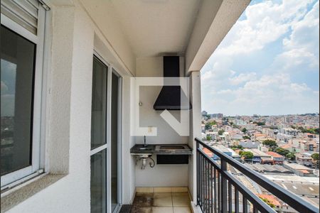 Varanda da Sala de apartamento para alugar com 2 quartos, 58m² em Utinga, Santo André