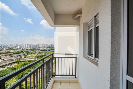 Varanda da Sala de apartamento para alugar com 2 quartos, 58m² em Utinga, Santo André