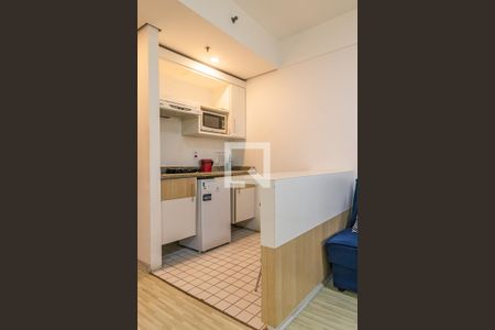 Cozinha de kitnet/studio à venda com 1 quarto, 36m² em Alphaville Industrial, Barueri