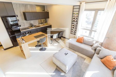 Sala de apartamento à venda com 2 quartos, 74m² em Indianópolis, São Paulo