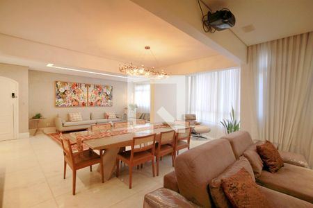 Sala de apartamento à venda com 4 quartos, 172m² em Lourdes, Belo Horizonte