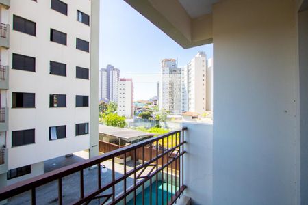 Varanda da sala de apartamento à venda com 3 quartos, 86m² em Vila Floresta, Santo André