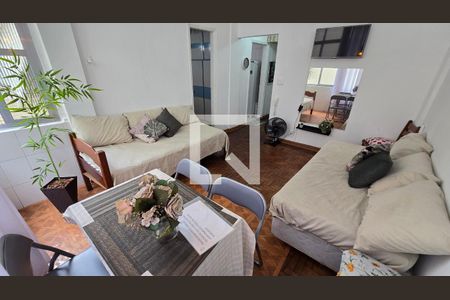 Sala de apartamento para alugar com 1 quarto, 60m² em José Menino, Santos