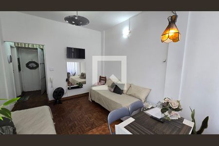 Sala de apartamento para alugar com 1 quarto, 60m² em José Menino, Santos