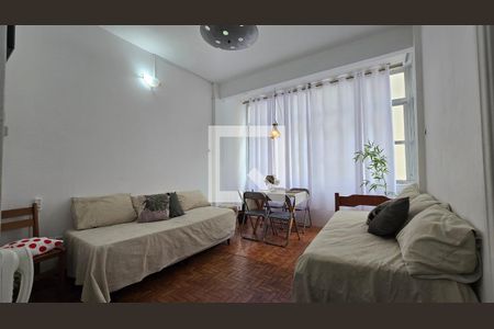 Sala de apartamento para alugar com 1 quarto, 60m² em José Menino, Santos