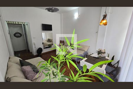 Detalhe Sala de apartamento para alugar com 1 quarto, 60m² em José Menino, Santos