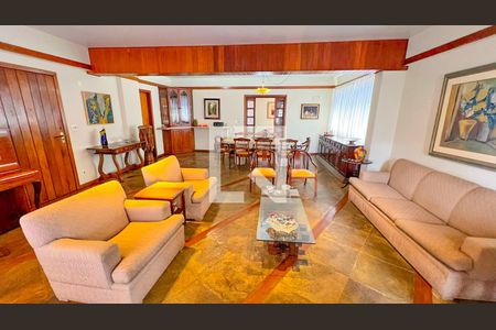 Sala de apartamento à venda com 4 quartos, 214m² em Carmo, Belo Horizonte