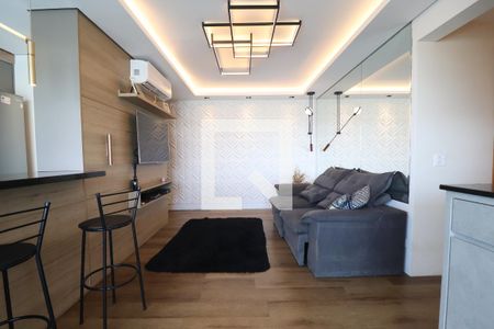 Sala de apartamento para alugar com 2 quartos, 84m² em Vila Scarpelli, Santo André