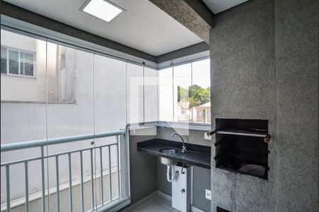 Varanda da Sala de apartamento para alugar com 2 quartos, 59m² em Vila São Pedro, Santo André