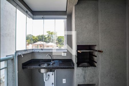 Varanda da Sala de apartamento para alugar com 2 quartos, 59m² em Vila São Pedro, Santo André