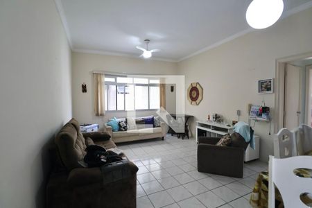 Sala de apartamento para alugar com 3 quartos, 100m² em Jardim Tres Marias, Guarujá