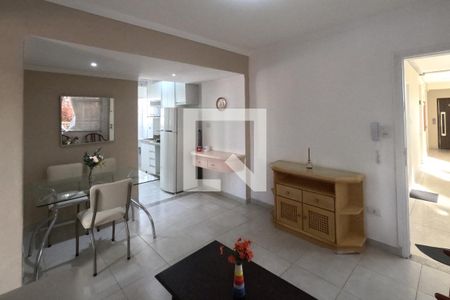 Sala de Estar de apartamento para alugar com 1 quarto, 57m² em Ponta da Praia, Santos