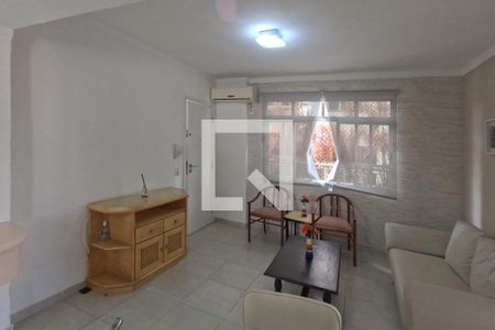 Sala de Estar  de apartamento para alugar com 1 quarto, 57m² em Ponta da Praia, Santos