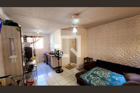 Sala/Cozinha de apartamento à venda com 2 quartos, 47m² em Jardim Tamoio, Jundiaí