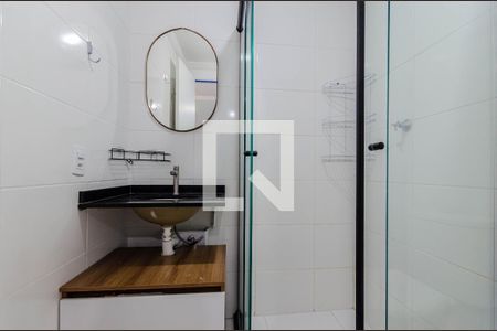 Banheiro de kitnet/studio para alugar com 1 quarto, 30m² em Vila Dom Pedro I, São Paulo