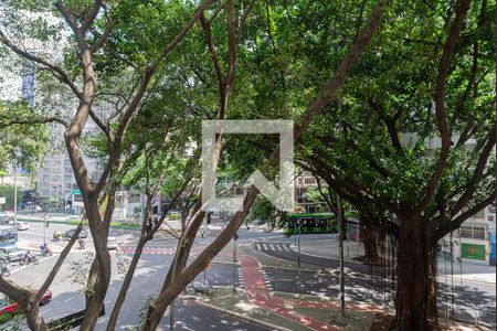 Vista da Sala/Quarto de apartamento para alugar com 1 quarto, 27m² em Bela Vista, São Paulo