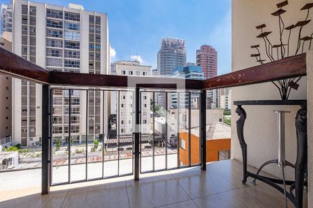 Sala/Cozinha - Varanda de apartamento à venda com 2 quartos, 68m² em Pinheiros, São Paulo