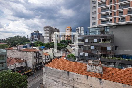 Sala/Cozinha - Vista de apartamento à venda com 2 quartos, 60m² em Pinheiros, São Paulo