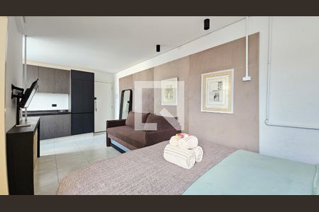 Sala / Quarto de kitnet/studio para alugar com 1 quarto, 25m² em Vila Santana, São Paulo