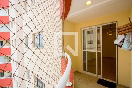 Varanda da sala de apartamento à venda com 3 quartos, 88m² em Vila Valparaíso, Santo André