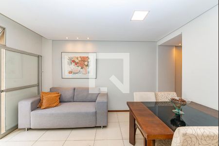 Sala de apartamento à venda com 3 quartos, 80m² em Cidade Jardim, Belo Horizonte