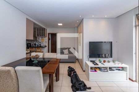 Sala de apartamento à venda com 3 quartos, 80m² em Cidade Jardim, Belo Horizonte