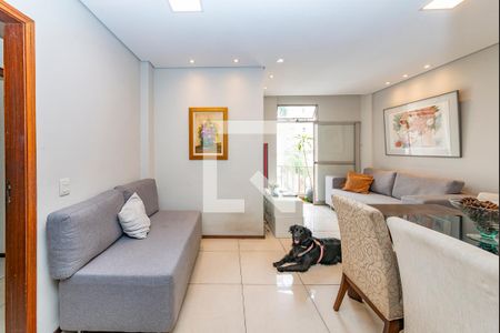 Sala de apartamento à venda com 3 quartos, 80m² em Cidade Jardim, Belo Horizonte