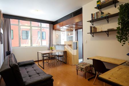 Sala de apartamento à venda com 1 quarto, 38m² em Savassi, Belo Horizonte