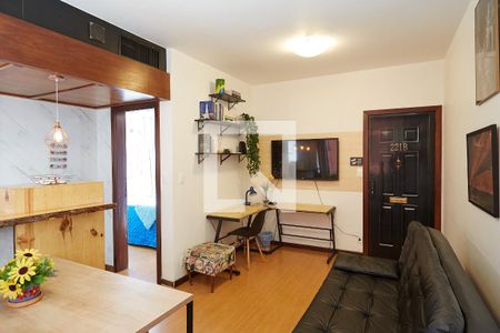 Sala de apartamento à venda com 1 quarto, 38m² em Savassi, Belo Horizonte