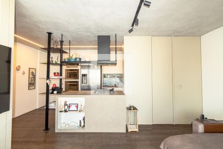 Sala de apartamento à venda com 1 quarto, 70m² em Moema, São Paulo