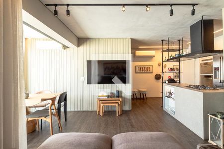 Sala de apartamento à venda com 1 quarto, 70m² em Moema, São Paulo