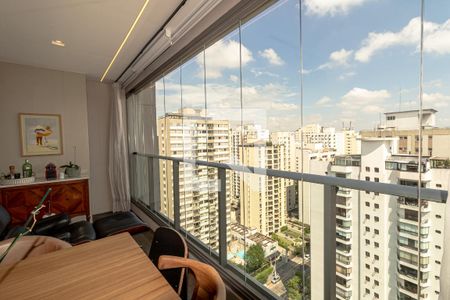 Sala de apartamento à venda com 1 quarto, 70m² em Moema, São Paulo