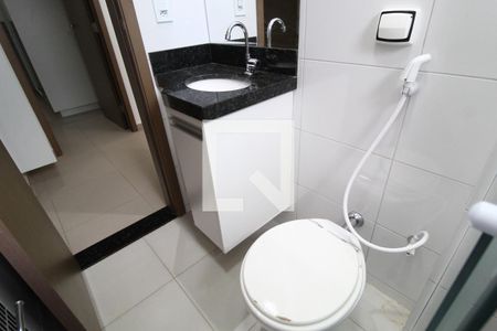 Banheiro Social de apartamento para alugar com 2 quartos, 50m² em Santa Mônica, Uberlândia